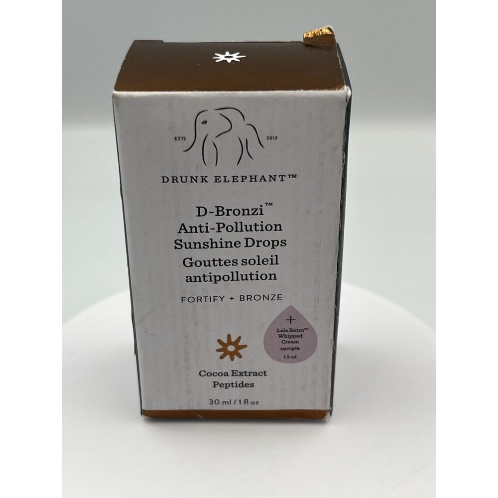 Drunk Elephant D-Bronzi Anti-Pollution Sunshine Drops - 1oz. Lot Of One SEE NIB